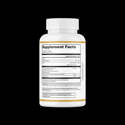 EVYLO supplement bottle showing Supplement Facts panel.