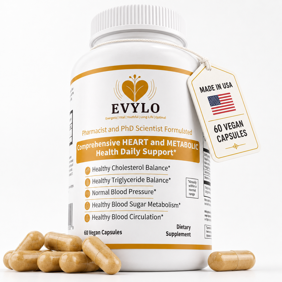 EVYLO heart and metabolic health supplement