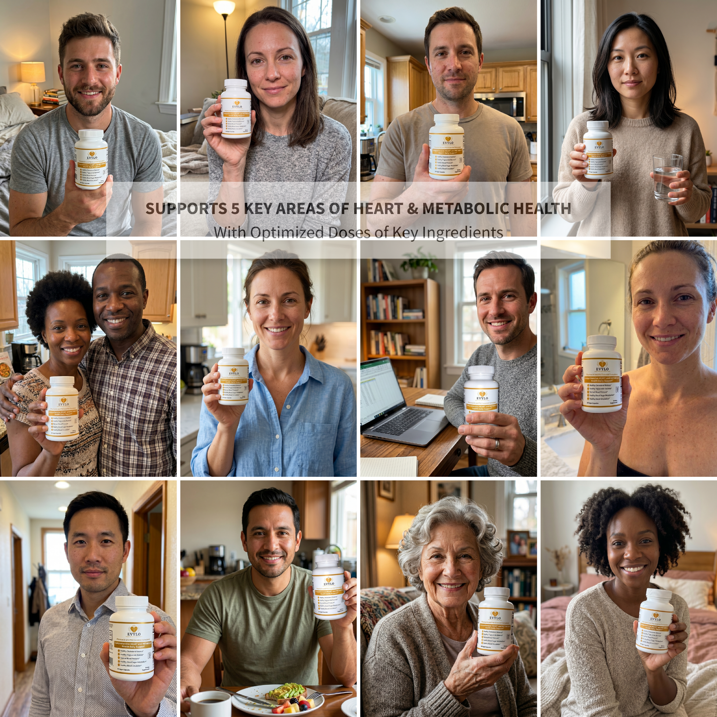 Customers holding EVYLO heart and metabolic health supplement