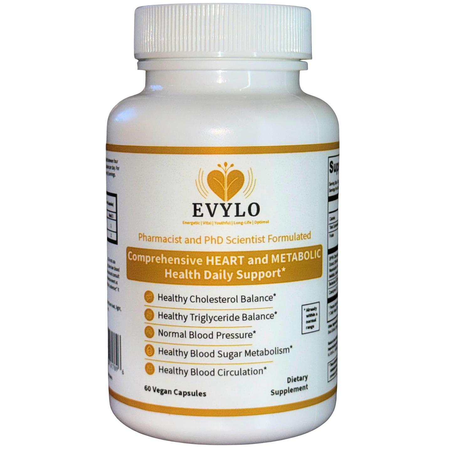 EVYLO heart and metabolic health supplement